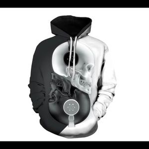 Ying Yang Black & White Hoodie